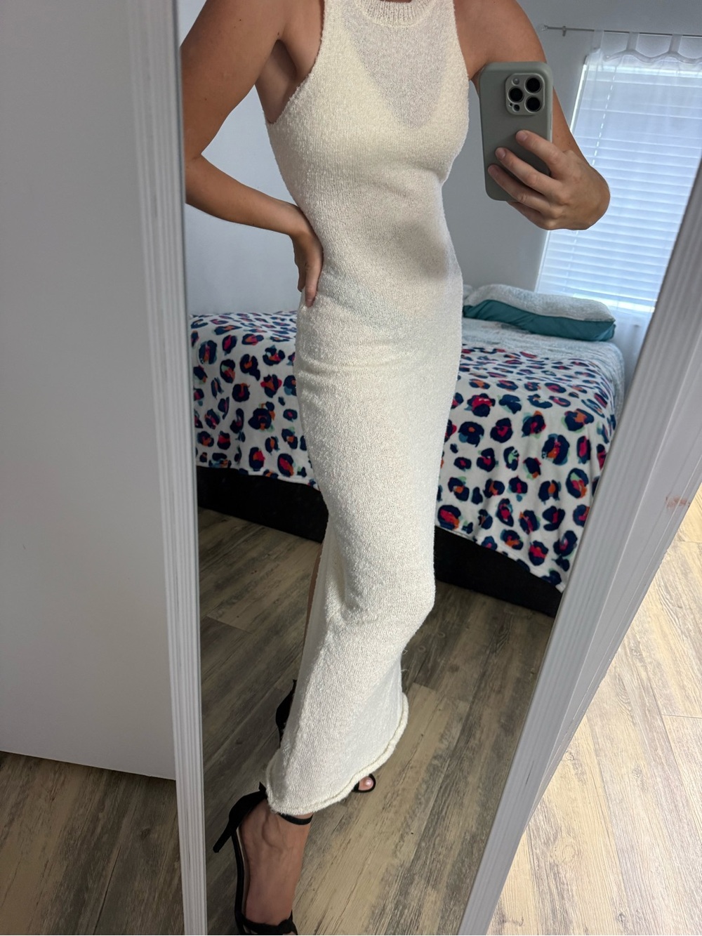 NWT Pretty Garbage Let’s Go To The Beach Maxi Knit Dress in Milk Color, size S